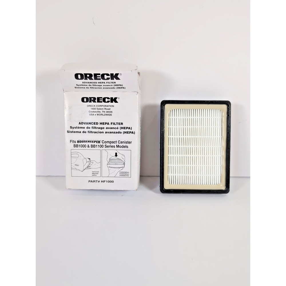 NEW Genuine Oreck Advanced Hepa Filter HF1000 Fits Housekeeper BB1000 & BB1100
